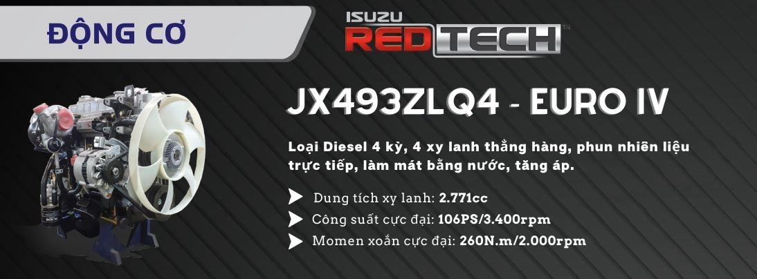 Động cơ Diesel JX493ZLQ4 - 2.8L, Công Nghệ ISUZU