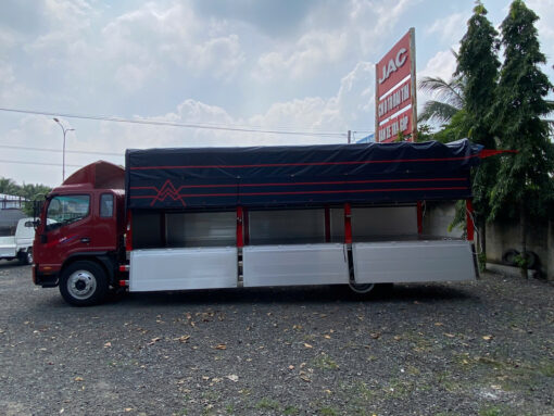 Thùng Bạt Bửng Nhôm 7M - 7 Bửng Mở Tiện Lợi