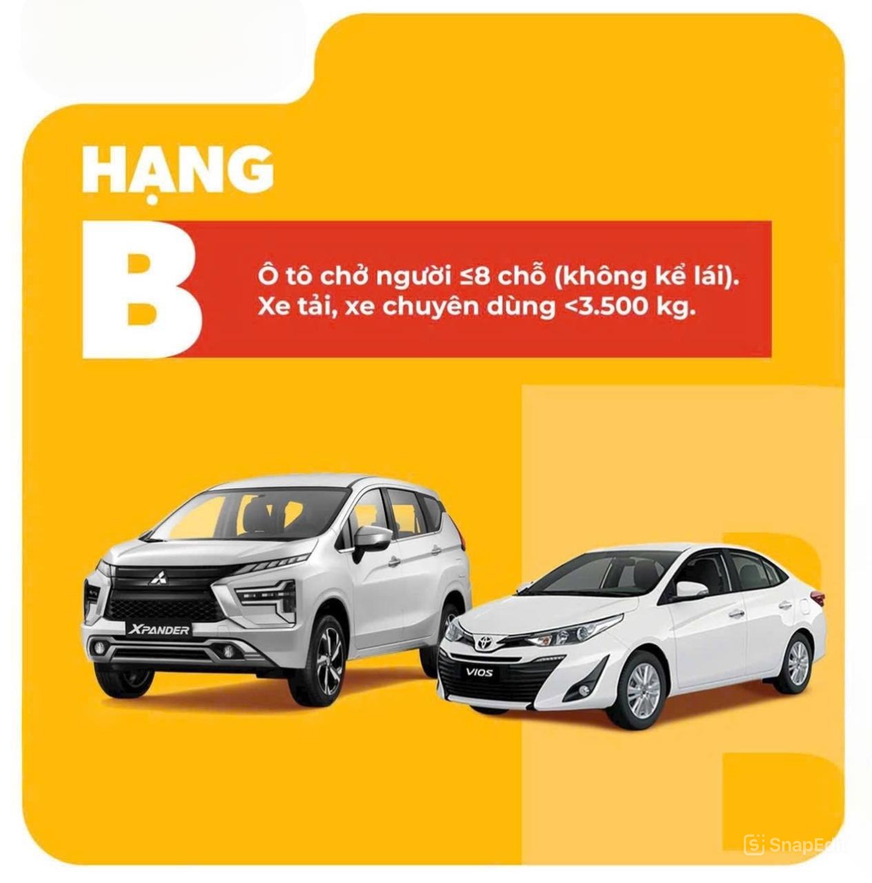 Giấy Phép Lái Xe Hạng B 2025